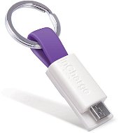 inCharge Micro USB Purple, 0.08m - Dátový kábel