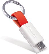 inCharge Micro USB Red, 0.08m - Dátový kábel