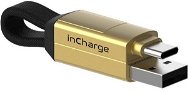 inCharge nabíjací a dátový kábel 6 v 1, zlatý - Dátový kábel