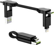 inCharge X - 6-in-1 Charging and Data Cable, Black - Data Cable