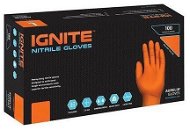 AURELIA (Ignite) pracovní oranžové rukavice (100 ks) - NITRIL M - Work Gloves