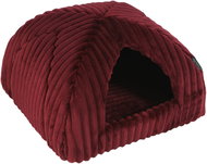 Olala Pets Igloo Stripe 40 × 40 cm burgundy - Pet Bed