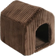 Olala Pets Shed Stripe 42 × 40 × 40 cm brown - Pet Bed