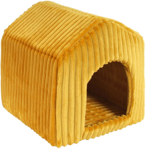 Olala Pets Shed Stripe 42 × 40 × 40 cm yellow - Pet Bed - Main image