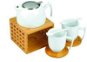 VS MANIPUR Porcelánová súprava na čaj biela hnedá - Čajová kanvica