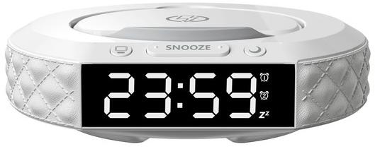 IMMAX Immax CLOCK multifunkcionális asztali óra, Qi vezeték nélküli töltő 3in1, 5 W / 10 W
