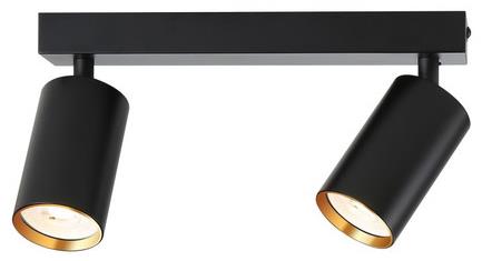 Immax NEO PUNTO-2 Smart Spotlámpa, fekete-aranyszín, GU10, 4,8W, RGB+CCT, Zigbee 3.0