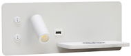 IMMAX LED Be PREPARE 4in1, Spot mit QI-Ladung, USB, weiß, Rechtsausführung - Spotlight