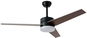 IMMAX NEO LITE VARIABLE Smart LED mit Lüfter Tuya WiFi, schwarz/Holzdekor - Deckenleuchte