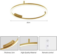 IMMAX NEO FINO ceiling/wall mounted, gold, 80 cm, 55 W, 4285 lm, Tuya Zigbee 3.0 with DO - LED Light