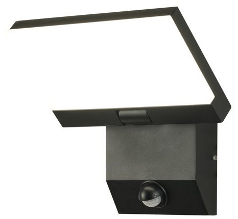 Immax MODERN Kültéri fali lámpa, PIR érzékelős, 18 W, 1278 lm, IP65, fekete