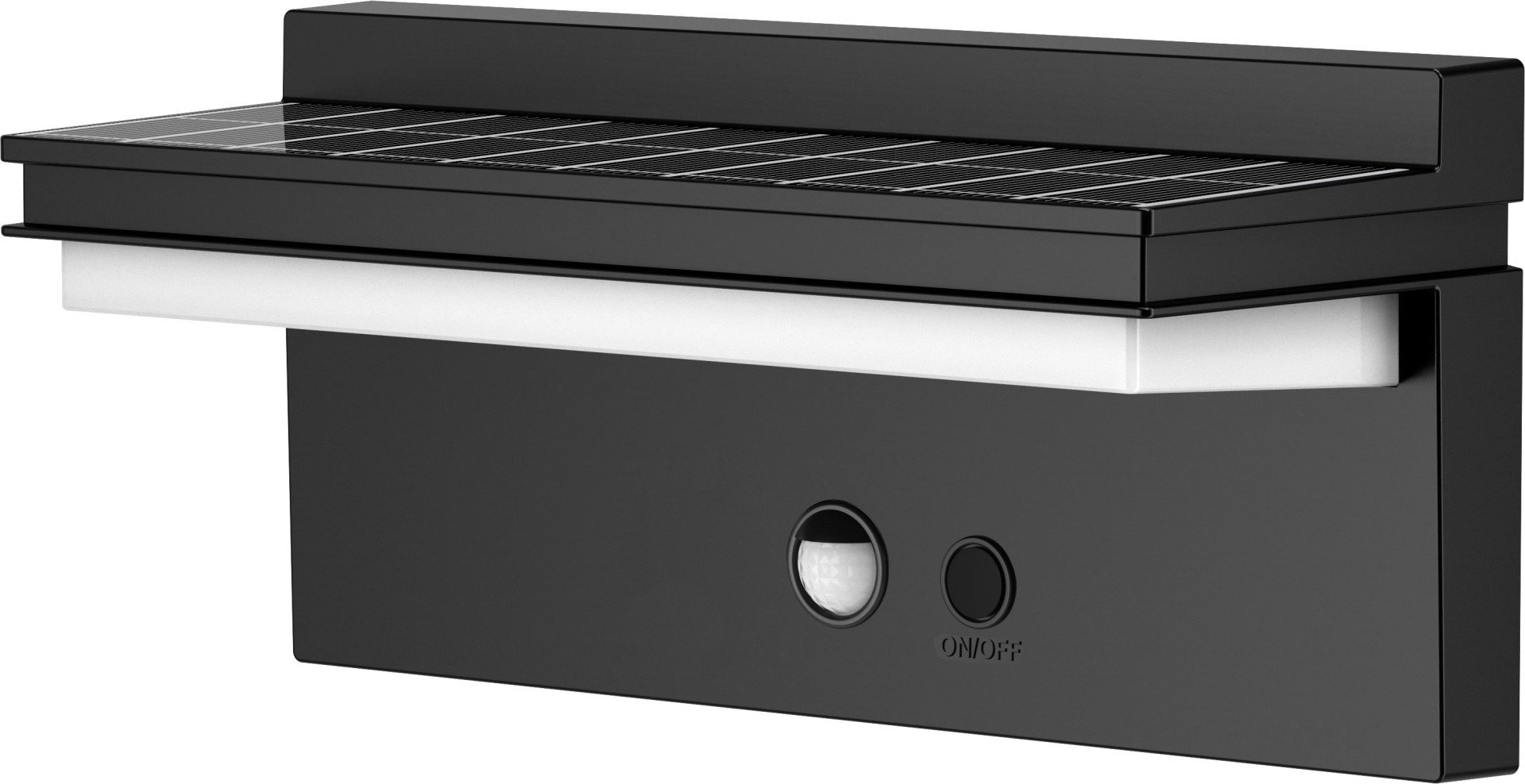 IMMAX SUN DOWN Kültéri napelemes fali lámpa, 4000 K, IP44, 900 lm, PIR
