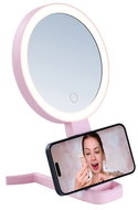IMMAX SWEET Make up LED double-sided, 10x magnifying, CCT, pink - Makeup Mirror