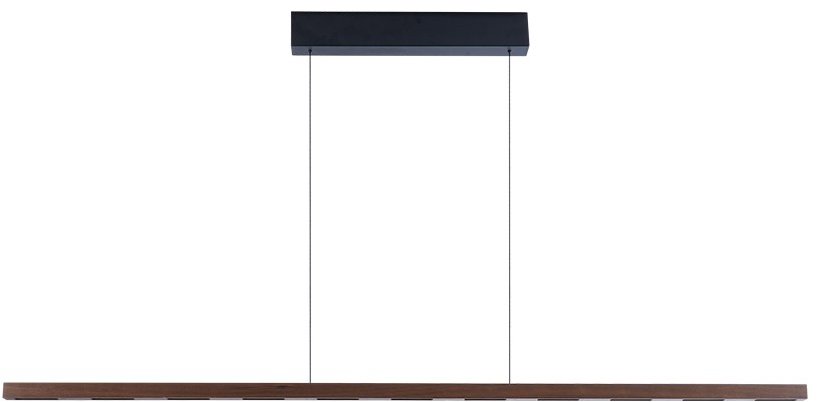 IMMAX NEO-MADEIRA lineáris, diófa. fa, 157 cm, 37W, 3000K, zsinórral, dimmelhető