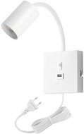 IMMAX PUNTO USB flexible with switch, white - Wall Lamp