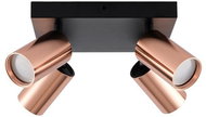 IMMAX PUNTO-4S ceiling, wall, spot, square, 4 heads, GU10, copper - LED Light