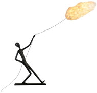 IMMAX SILUETTE Dream Reach 180cm Statue - Floor Lamp, Fibreglass, Black, 6×E27 - Floor Lamp