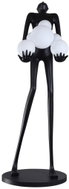 IMMAX SILUETTE Human Ball 180cm Statue - Floor Lamp, Fibreglass, Black, Glass, 6×E27 - Floor Lamp