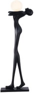IMMAX SILUETTE Human Woman 175cm Sculpture - Standing Lamp, Fibreglass, Black, 1×E27 - Floor Lamp