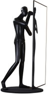 IMMAX SILUETTE Human Shadow 200 cm socha - stojací lampa LED SMART 90 W, sklolaminát, černá - Decorative Lighting