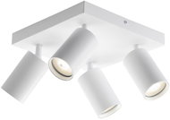 IMMAX PUNTO-4S stropní, nástěnné, bodové, čtverec 4 hlavy, GU10, bílé - Spot Lighting