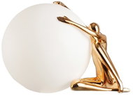 IMMAX SILUETTE Moon Lady - 53 cm, socha, dekorační lampa rose gold, sklolaminát, 1xE27 - Decorative Lighting