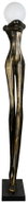 IMMAX SILUETTE Human WOMAN - 175 cm - socha, stojací lampa, bronz, sklolaminát, 1xE27 - Decorative Lighting