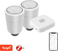 2 x Immax NEO okos termosztatikus fej Zigbee + Smart NEO BRIDGE PRO v2 - Termosztátfej