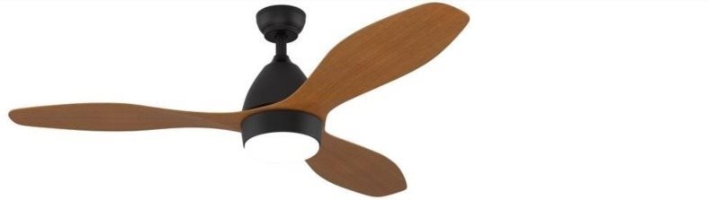 Immax NEO LITE FRESCO SMART mennyezeti lámpa ventilátorral 18W/35W Tuya Wifi fekete-fa