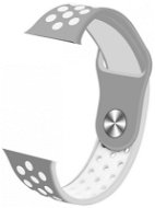IMMAX Armband für die Apple Watch SW10 und SW13, grau-weiss - Armband
