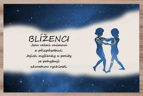 IMPAR Placemats Gemini (22.5. - 21.6. ) - blue - Placemat - Main image