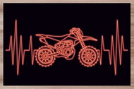 IMPAR Placemats Heartbeat motocross - Placemat