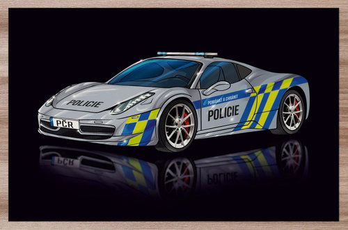 IMPAR Police sports car - Placemat - Main image