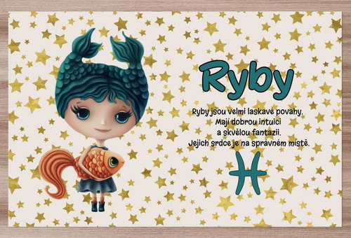 IMPAR Placemats Signs for children Pisces (21.1. - 20.3. ) - Placemat - Main image