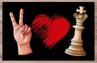 IMPAR Placemats Love Chess - Placemat