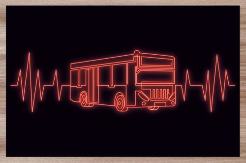 IMPAR Placemats Bus Heartbeat - Placemat - Main image