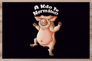 IMPAR Placemats Who is normal - a pig - Placemat
