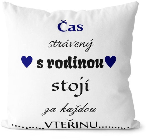 Impar Pillow Time spent with family is worth every second - Pillow - Main image
