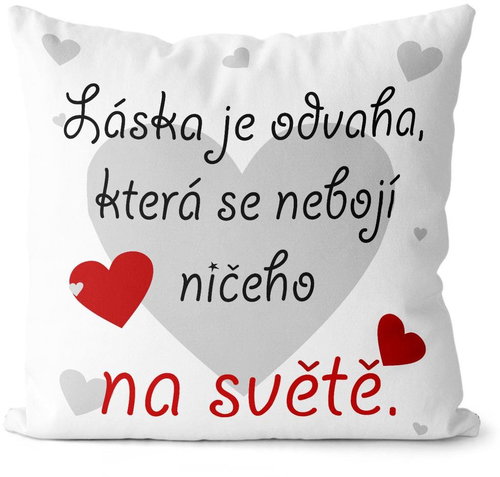 Impar cushion Love is courage - Pillow - Main image