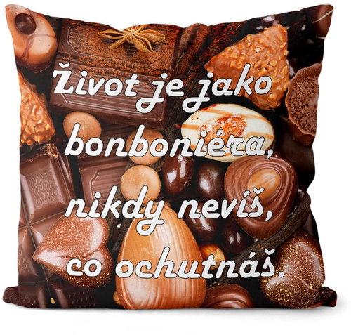 Impar cushion Life is like a candy - Pillow - Main image