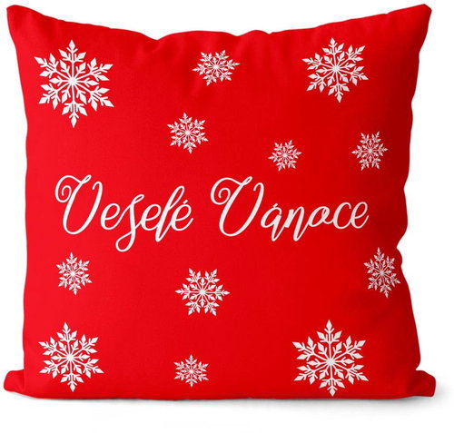 Impar Pillow Merry Christmas Snowflakes - Pillow - Main image