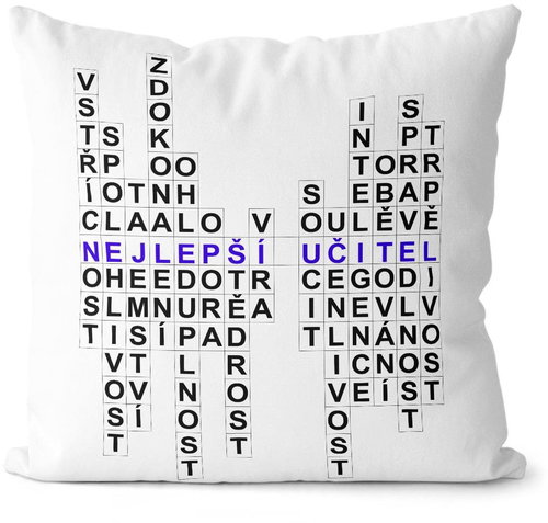 Impar Pillow Crossword Puzzle-Teacher - Pillow - Main image