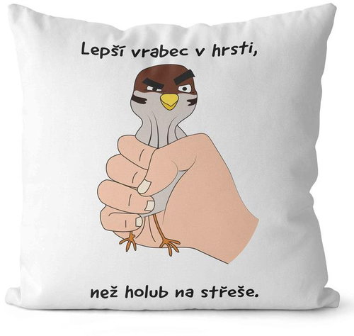 Impar pillow Sparrow in handful - Pillow - Main image