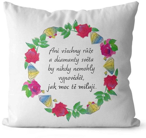 Impar Pillow Roses and diamonds - Pillow - Main image