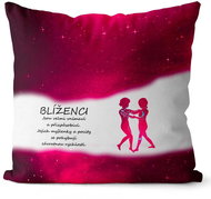 Impar cushion Gemini (22.5. - 21.6. ) - red - Pillow