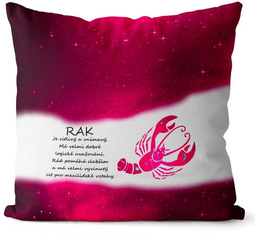 Impar pillow Cancer (22.6. - 22.7. ) - red - Pillow - Main image