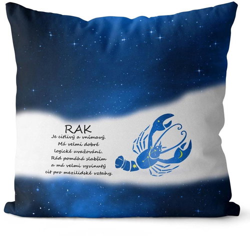 Impar pillow Cancer (22.6. - 22.7. ) - blue - Pillow - Main image
