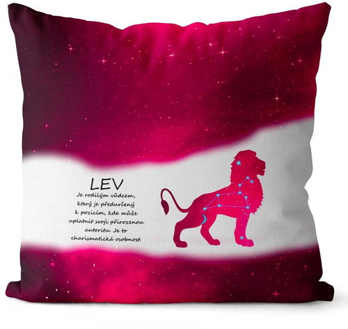 Impar pillow Lion (23.7. - 22.8. ) - red - Pillow - Main image
