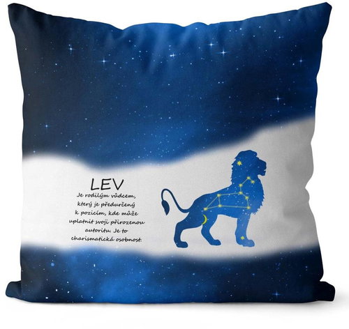 Impar pillow Lion (23.7. - 22.8. ) - blue - Pillow - Main image