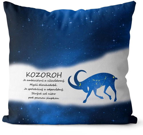 Impar pillow Capricorn (22.12. - 20.1. ) - blue - Pillow - Main image